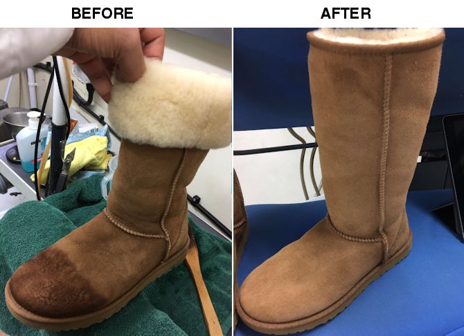 how to clean uggs stains